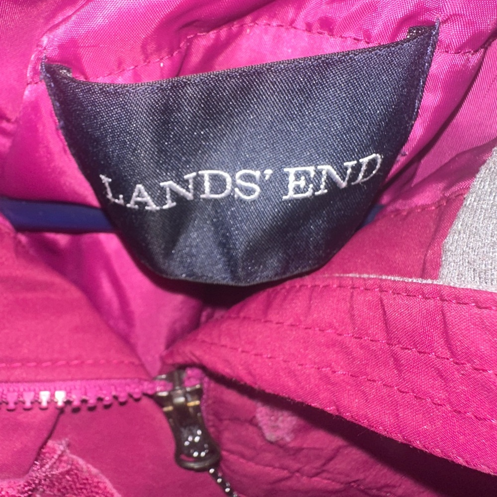 Lands' End Magenta‎ Jacket - Picture 2 of 5